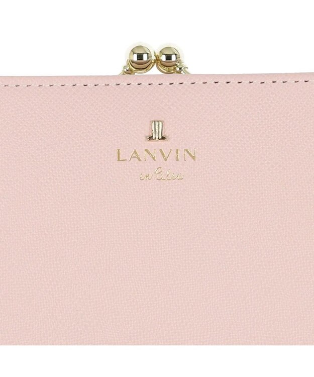 LANVIN en Bleu リュクサンブール 口金二つ折り財布 ペールピンク