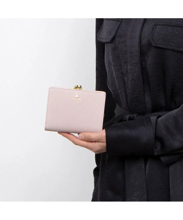 LANVIN en Bleu リュクサンブール 口金二つ折り財布 ペールピンク