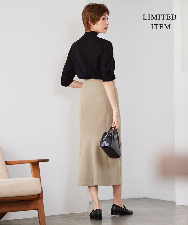 ICB 【WEB限定・洗える】 ヘヴィダンボール スカート ライトモカ系