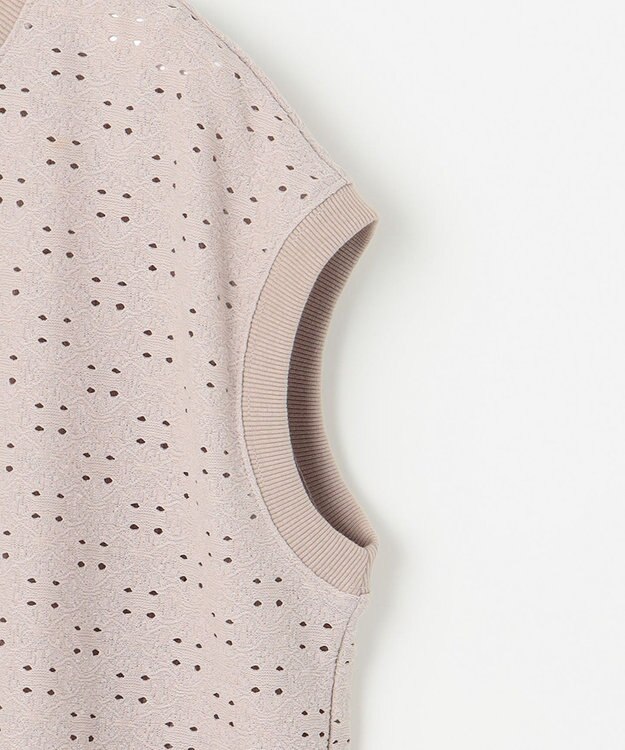 ANY SIS レーシージャカード カットソー ローズグレー