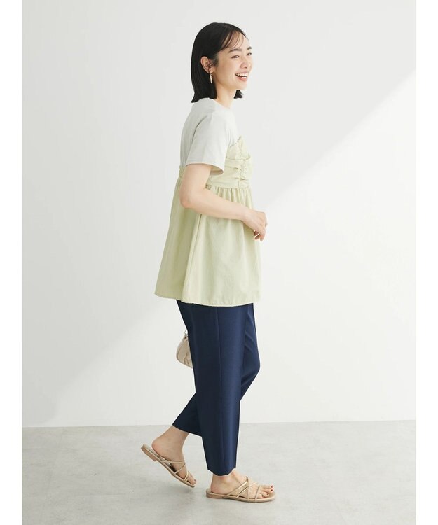 Green Parks ミディ丈ビスチェドッキングプルオーバー Light Green