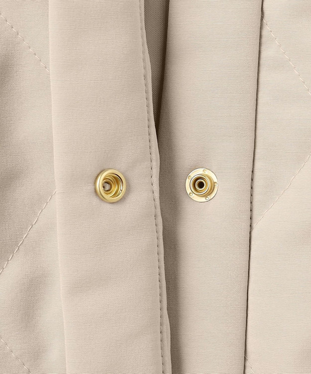 自由区 S キルト アウター ライトベージュ