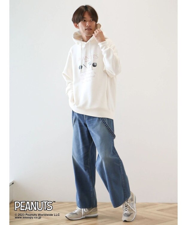 CRAFT STANDARD BOUTIQUE ＰＥＡＮＵＴＳ裏起毛スウェットパーカー Ivory