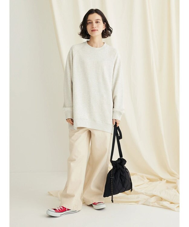 CRAFT STANDARD BOUTIQUE プリント裏毛ビッグプルオーバー Oatmeal