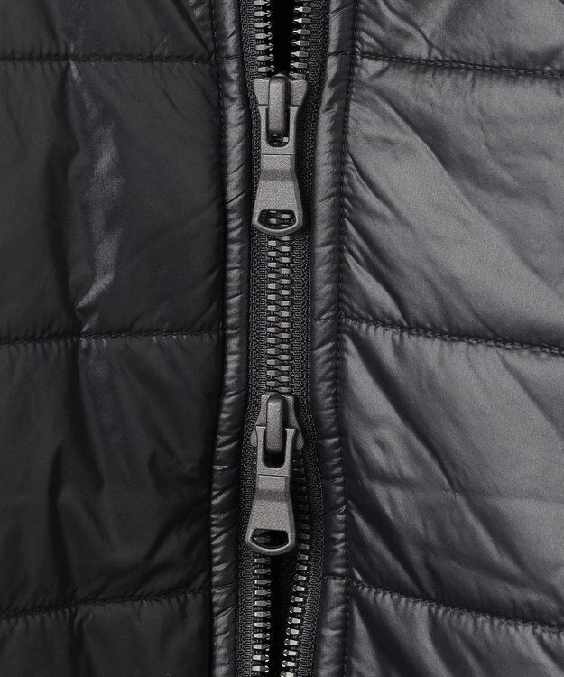 JOSEPH HOMME ニットブロックシルキーサテン　ニットブルゾン ブラック系