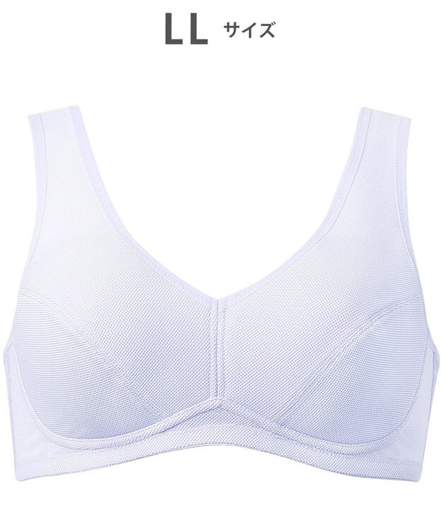 Wing Wing Sports 【ウォーキングブラ】ノンワイヤーブラ 動きやすくてさらりと快適 身生地部は吸汗速乾 カップ肌側はムレにくい NB4033 ウイング／ワコール パープル