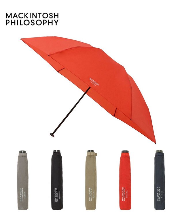 MOONBAT 【軽量/晴雨兼用】マッキントッシュ フィロソフィー 折りたたみ傘 Barbrella オレンジ