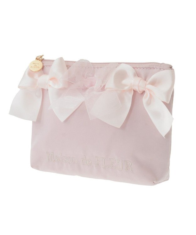Maison de FLEUR リボンポーチ Pink