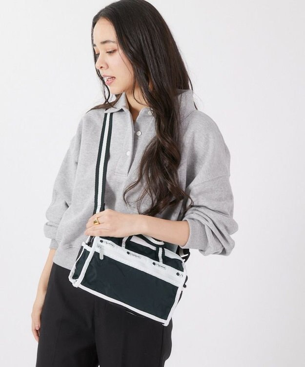 LeSportsac MINI DUFFEL CROSSBODY/スペクテイターブラック スペクテイターブラック