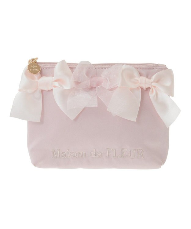Maison de FLEUR リボンポーチ Pink