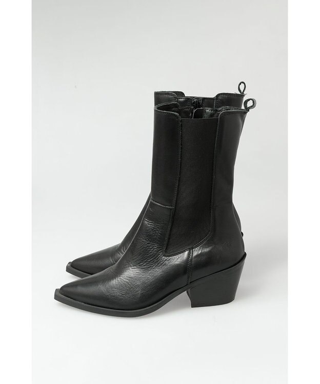 BONTRE 【BONTRE/ボントレ】ポインテッドサイドゴアブーツ ブラック