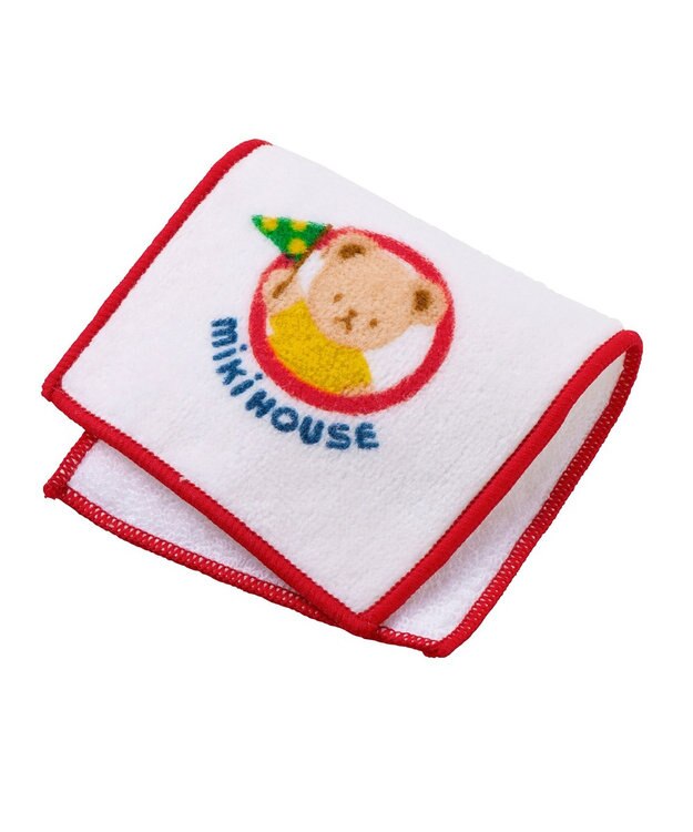 MIKI HOUSE HOT BISCUITS 【ミキハウス】 ミキハウスベア ミニタオル 赤