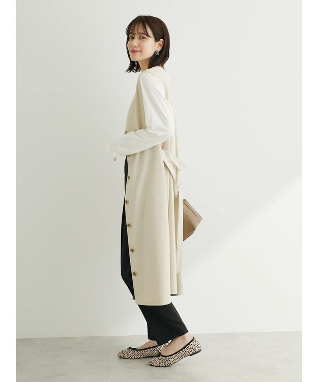 Green Parks ジレにもなる３ＷＡＹジャンパースカート Gray Beige