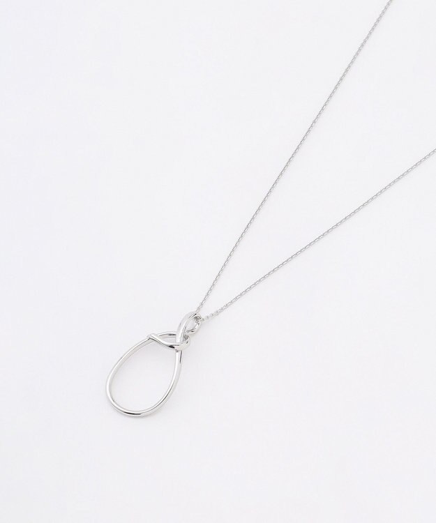 J.PRESS LADIES ドロップ カーブ ネックレス シルバー系