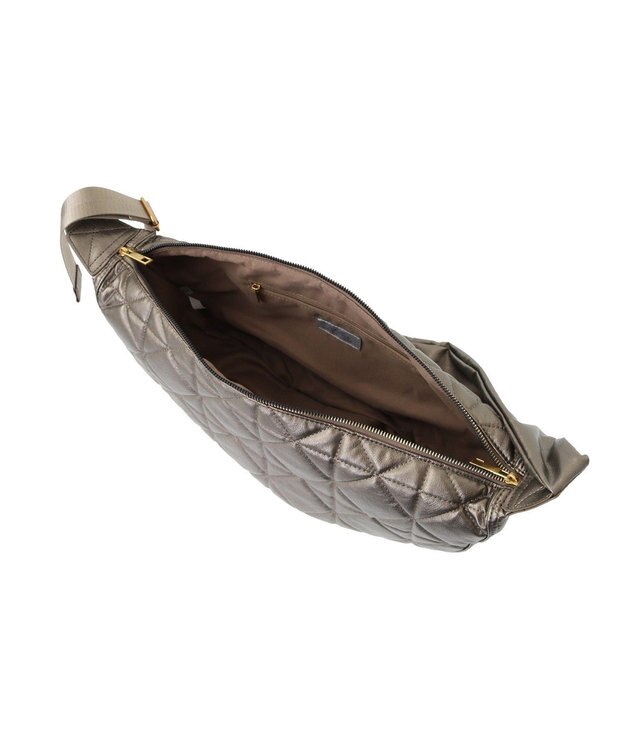 Green Parks ・ｃａｃｈｅｃａｃｈｅキルティングハーフムーンショルダ Bronze