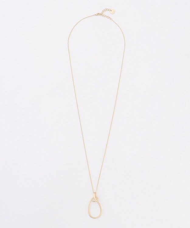 J.PRESS LADIES ドロップ カーブ ネックレス ゴールド系