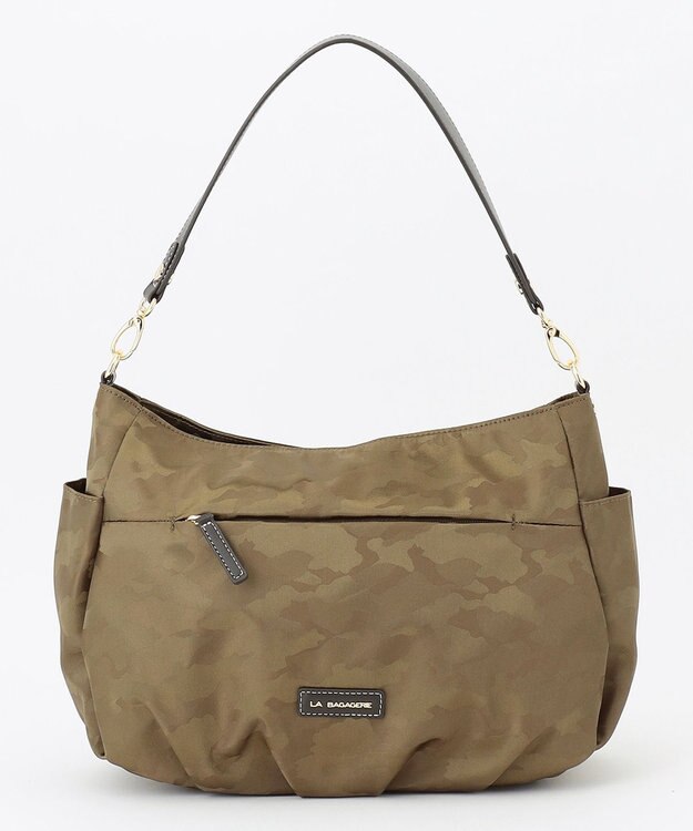 LA BAGAGERIE シャドージャカード 2WAYショルダーバッグ カーキ