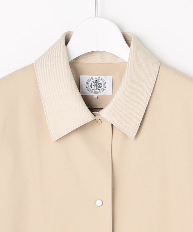 J.PRESS LADIES ドライツイルストレッチ ステンカラー コート ベージュ系