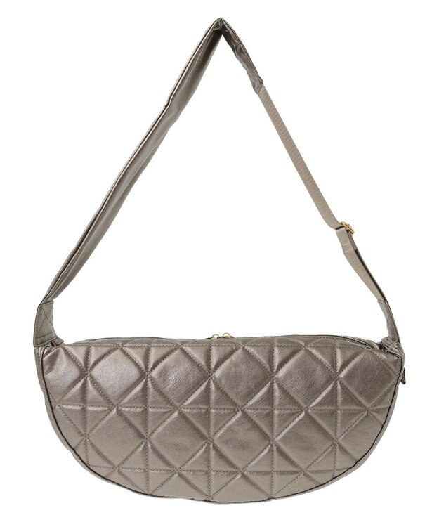 Green Parks ・ｃａｃｈｅｃａｃｈｅキルティングハーフムーンショルダ Bronze