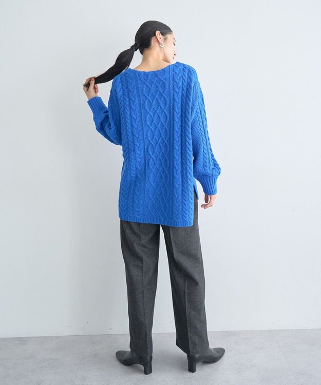 YECCA VECCA ケーブルニット Blue
