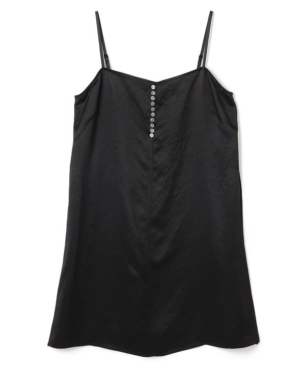 uncrave アセテートヴィンテージサテン キャミソールブラウス ブラック