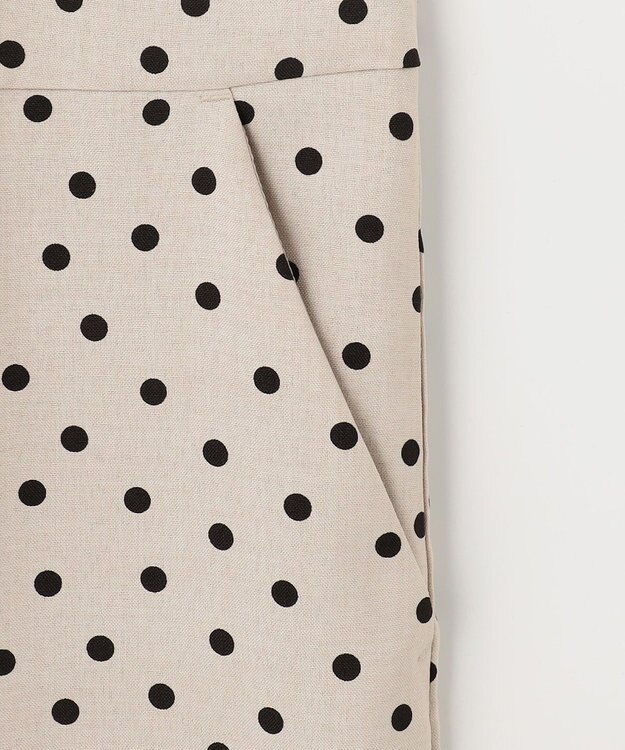 ANY 【洗濯機可/着丈調整可】ドットプリント サロペット ベージュベース