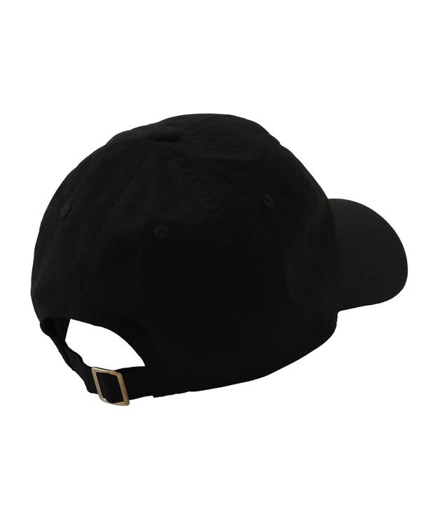 MOONBAT PAUL&JOE ACCESSOIRES(ポール&ジョー）ロゴ入り 深キャップ 帽子 ネコチャーム付 UVカット ブラック