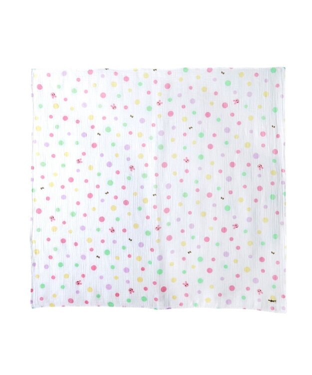 MIKI HOUSE HOT BISCUITS 二重織ガーゼのマルチケット マルチカラー