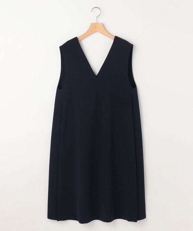 組曲 L ライトダブルクロス ジャンパーワンピース ネイビー系