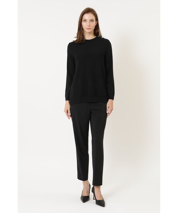 DAKS ストレッチツイルパンツ ブラック