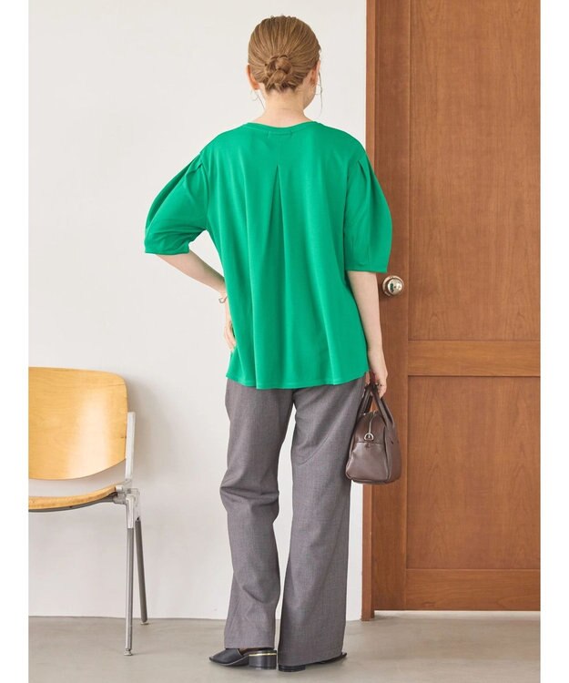 AMERICAN HOLIC 接触冷感袖コンシャスカットプルオーバー Green