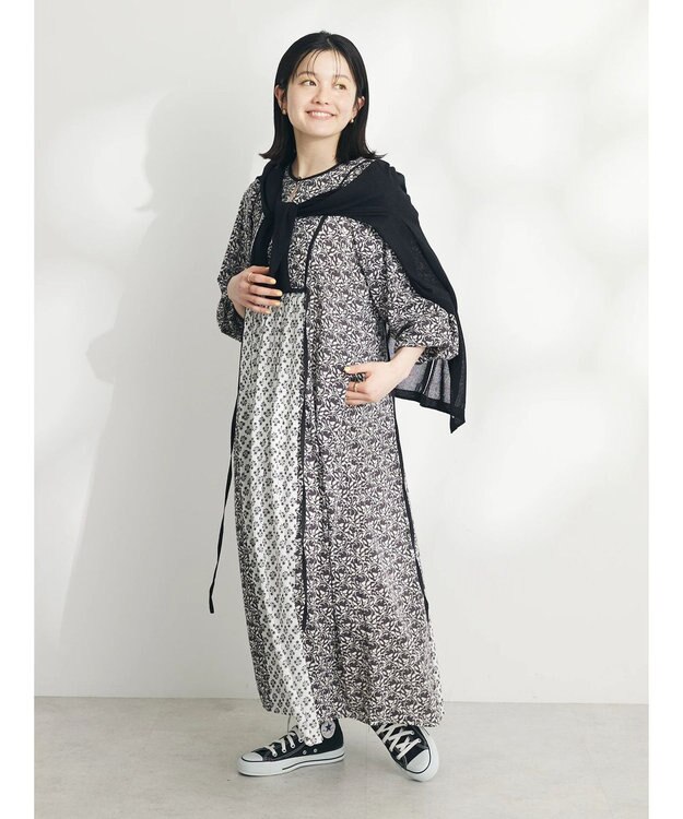 CRAFT STANDARD BOUTIQUE シアーニットトッパーカーディガン Black