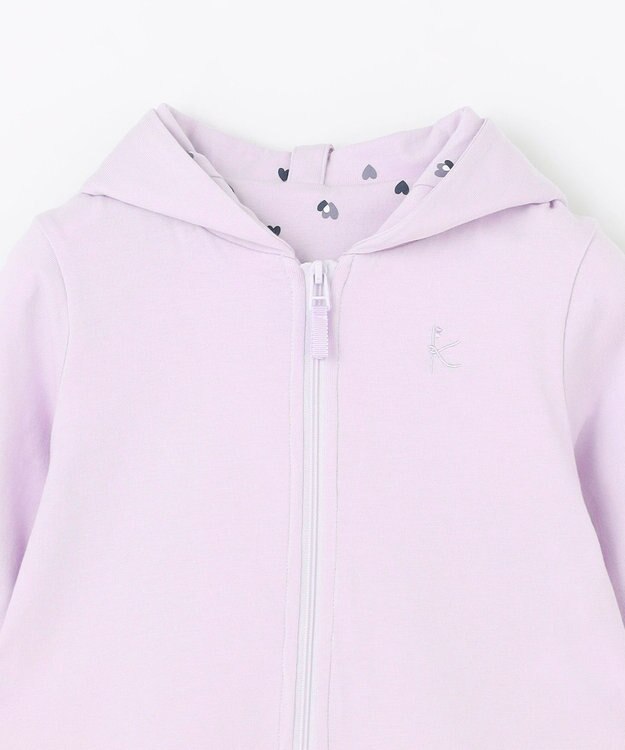 組曲 KIDS 【80-90㎝】LOVE Parent パーカー ラベンダー系