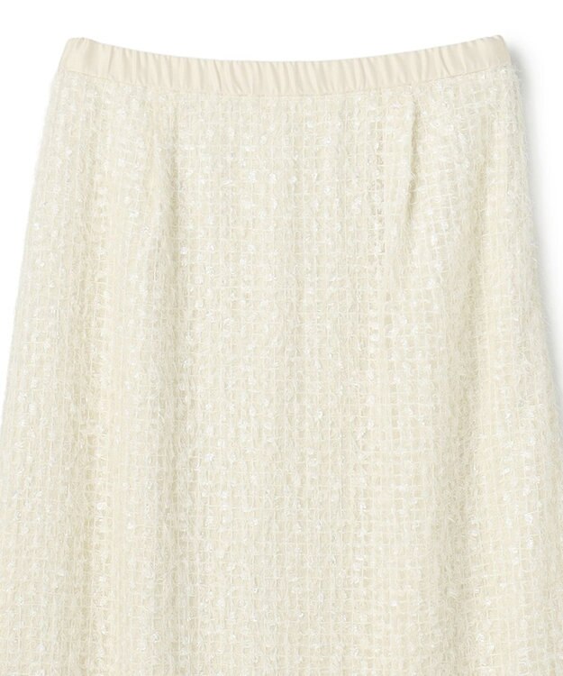 UNFILO エアリーヤーン Iラインスカート エクリュ