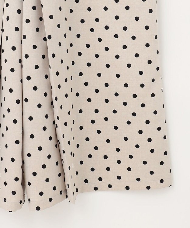 ANY 【洗濯機可/着丈調整可】ドットプリント サロペット ベージュベース