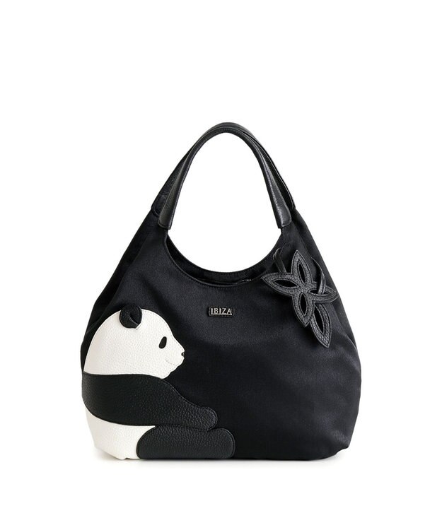 IBIZA アニマーダ　ナイロン　ハンドバッグ（パンダ） 黒