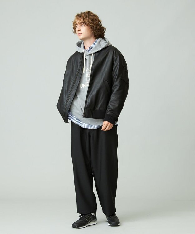 J.PRESS YORK STREET 【UNISEX】YALE裏毛パーカー ライトグレー系