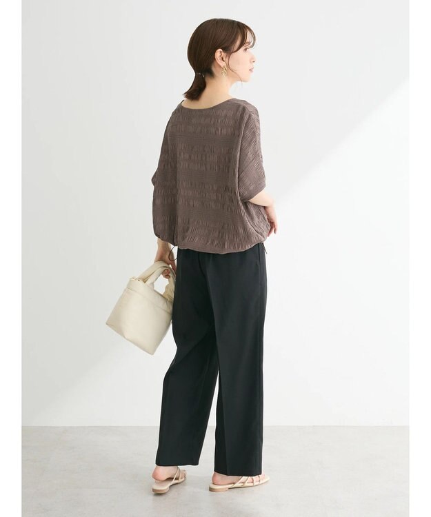 Green Parks ドロスト表面感プルオーバー Charcoal Gray