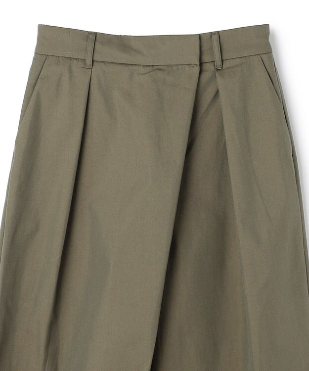UNFILO L アシンメトリー ラップパンツ カーキ