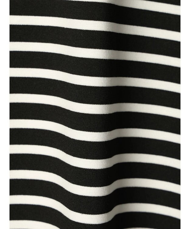 AMERICAN HOLIC 抗菌防臭＋接触冷感　コクーンカットプルオーバー Border Black