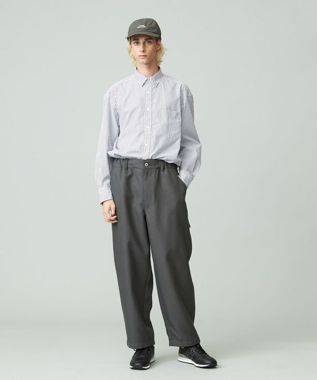 J.PRESS YORK STREET 【UNISEX】タイプライターストライプ シャツ ホワイト系1