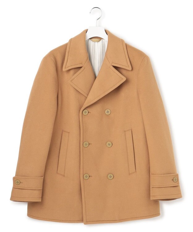 J.PRESS YORK STREET 【UNISEX】メルトン ピーコート キャメル系