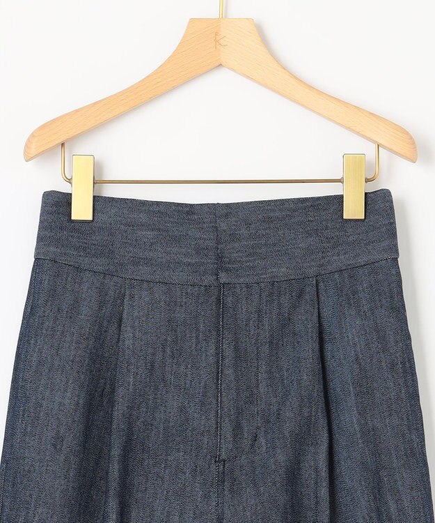 組曲 L 【組曲×setsuko sagittaire】ストレッチデニムパンツ ネイビー系