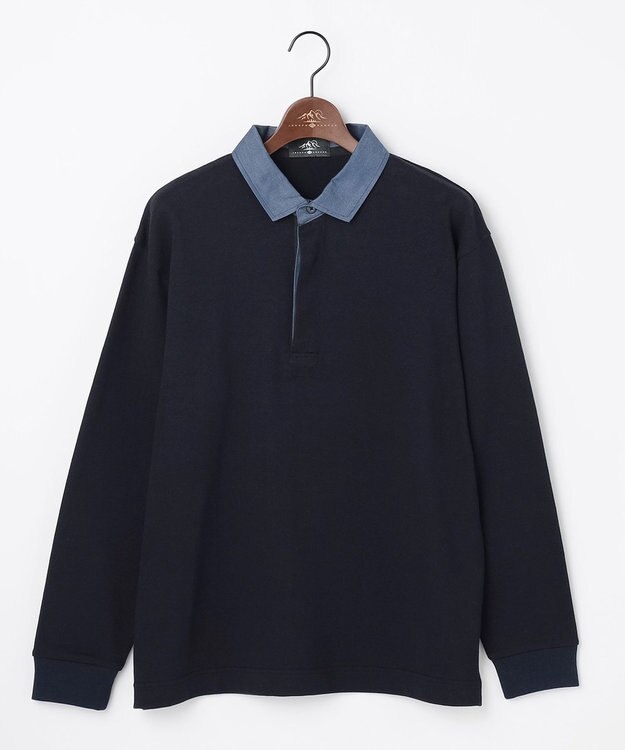 JOSEPH ABBOUD MOUNTAIN 【テーム・ヤルヴィモチーフ】ラガーシャツ ネイビー系