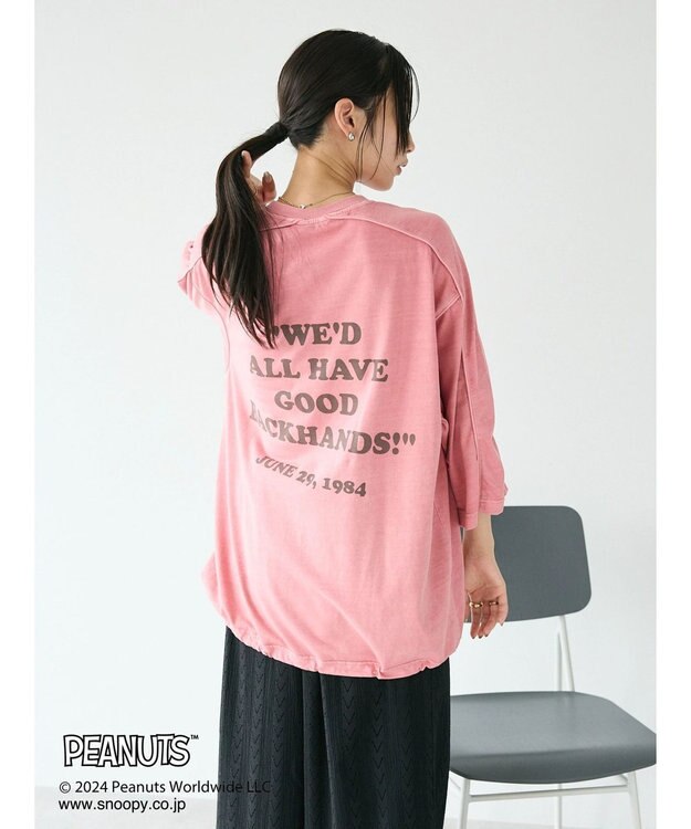 CRAFT STANDARD BOUTIQUE 【ユニセックス】PEANUTS/スヌーピー ゲームシャツTEE Pink