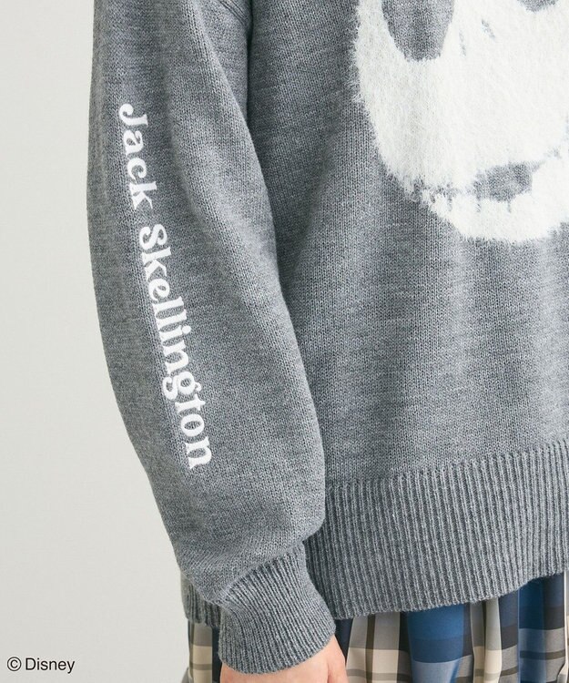 Green Parks ナイトメア／フェイスジャガードニットプルオーバー Gray Mixture