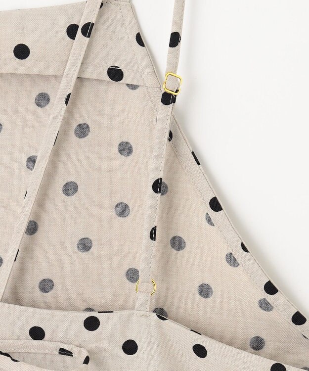 ANY 【洗濯機可/着丈調整可】ドットプリント サロペット ベージュベース