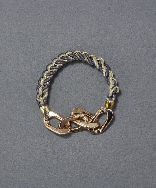 Phoebe 2wayツイストメタルヘアブレス　グレー グレー