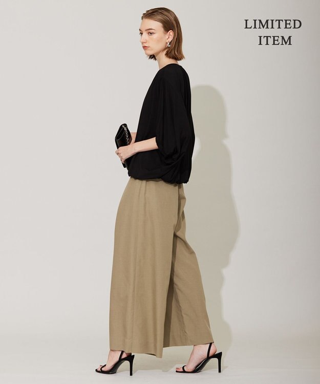 ICB 【WEB限定・洗える】Float ドルマンスリーブカットソー ブラック系