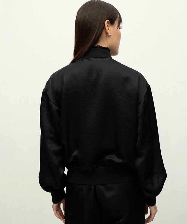 NAVE 【ReNAVE】タンブラーサテン ブルゾン ブラック系